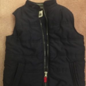 Boys zip up puffer vest